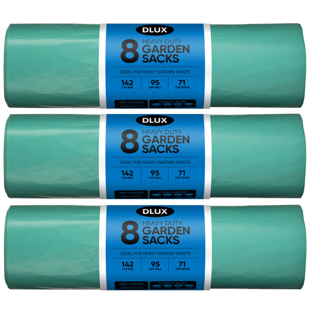 Large Refuse Sacks Garden Bin Bags on a Roll Rubbish Liners Heavy Duty