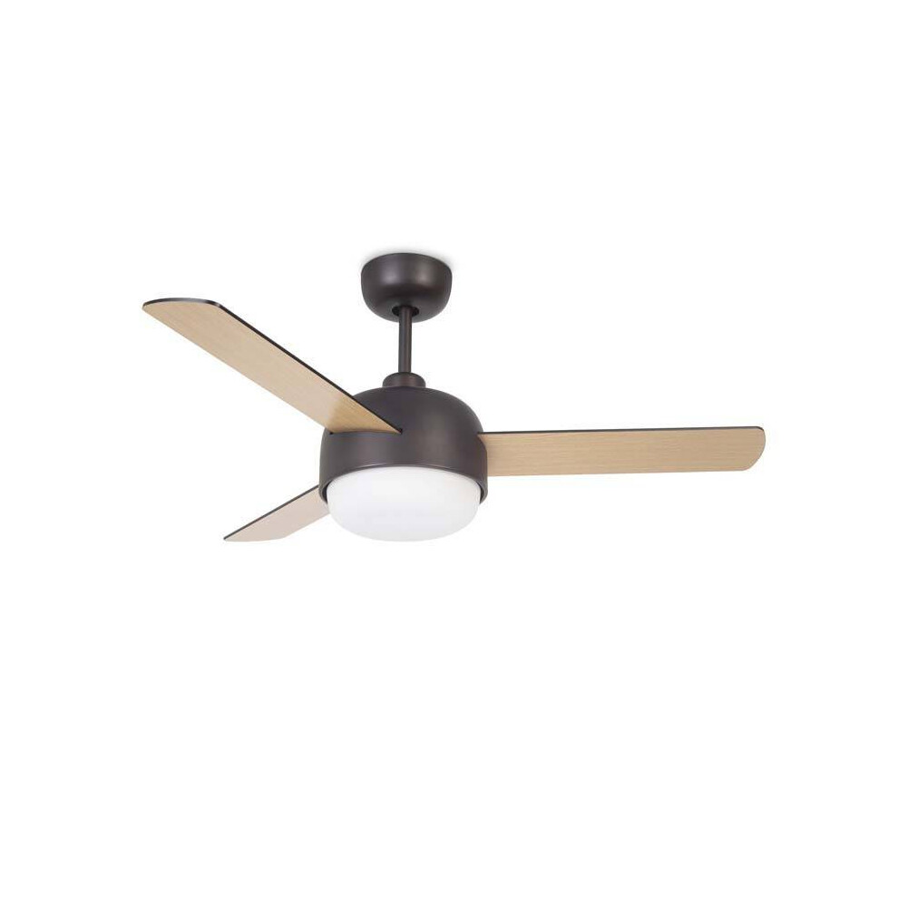 Leds-C4 Klar 2 Light Copper Ceiling Fan Brown, E27