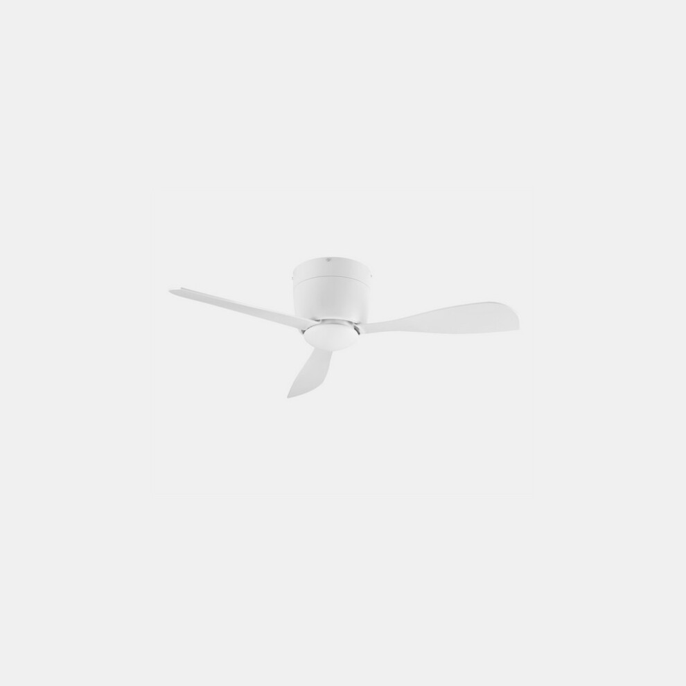 LEDS C4 Bora 988mm 3 Blade 98.8cm Ceiling Fan with LED Light White Small