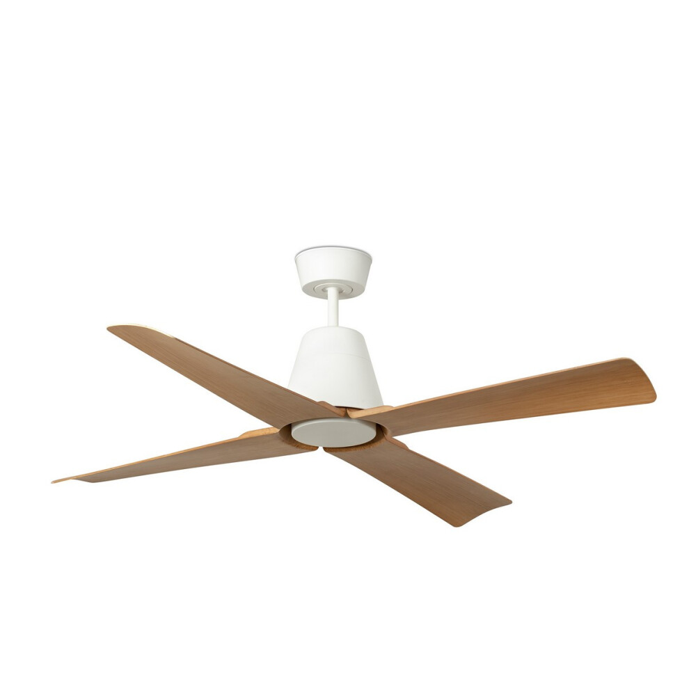 Faro Typhoon Medium White, Wood IP44 DC Ceiling Fan 6 Speed-image-OPC-PF5MYX6-NEW