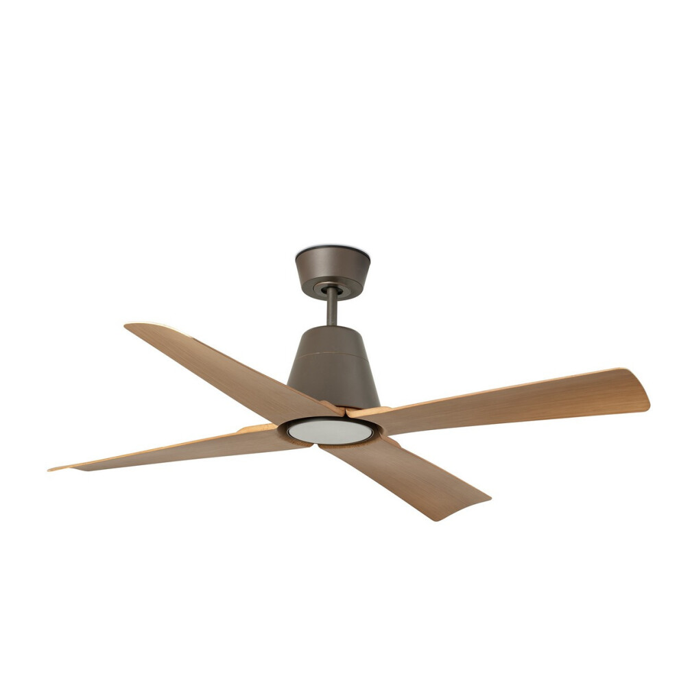 Faro Typhoon Medium 3000K Led Brown, Wood IP44 DC Ceiling Fan 6 Speed-image-OPC-PF5MYX9-NEW