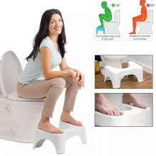 BATHROOM/TOILET SQUATTY STEP STOOL POTTY SQUAT AID FOR CONSTIPATION PILES RELIEF