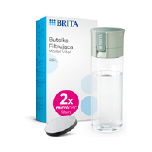 BRITA Brita Fill & Go Vital Water Filter Bottle - Light Green 1