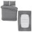 Imperial Rooms (Grey, Double) 4 Piece Duvet Covers Bedding Set Fitted Bed Sheets 4