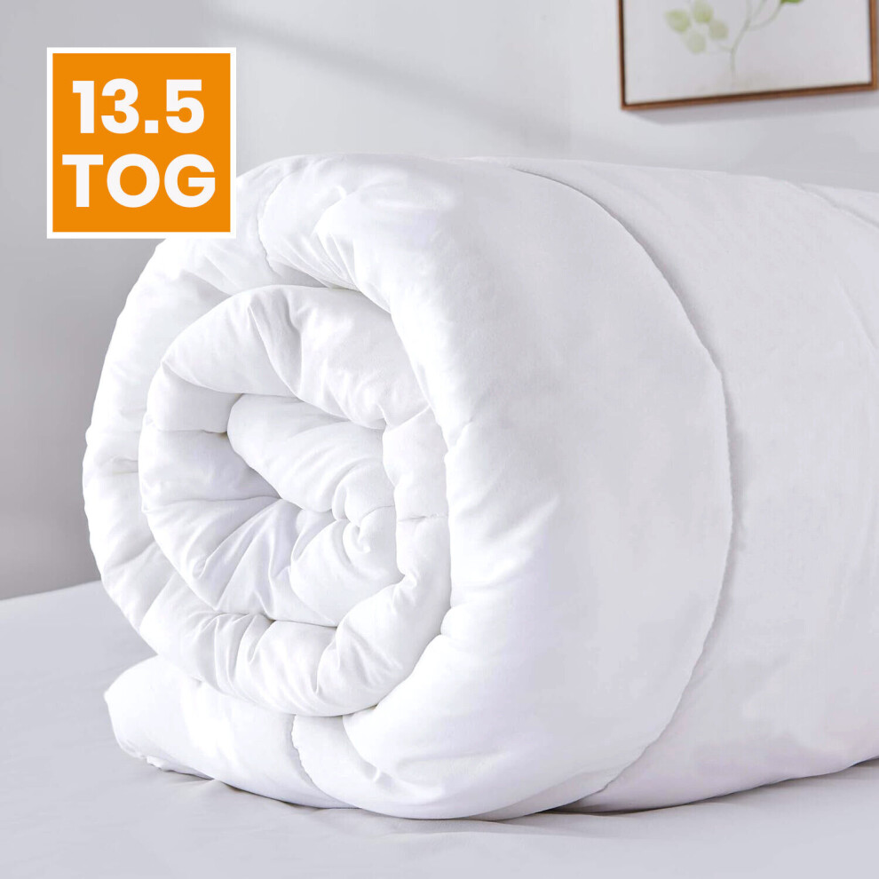 Aspire Homeware (Double Duvet Quilt) 13.5 Tog Duvet Single Double King Size Bed Quilts White