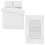 Imperial Rooms (White, Single) 4 Piece Duvet Covers Bedding Set Fitted Bed Sheets 3