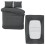 Imperial Rooms (Charcoal, Super King) 4 Piece Duvet Covers Bedding Set Fitted Bed Sheets 4