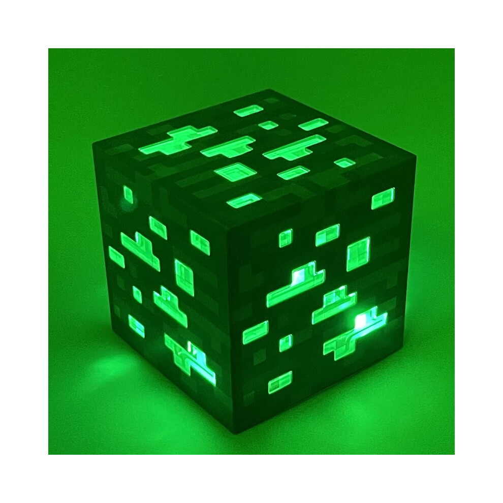 (Torch Light-Green) Minecraft Night Light Torch Building Block Lamp