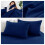 Imperial Rooms (Navy Blue, Single) 4 Piece Duvet Covers Bedding Set Fitted Bed Sheets 4