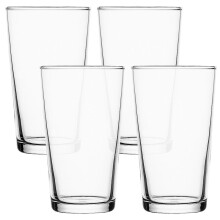 (4) 570ml Tempered Pint Glass Beer Drinking Glasses