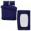 Imperial Rooms (Navy Blue, Double) 4 Piece Duvet Covers Bedding Set Fitted Bed Sheets 4