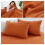 Imperial Rooms (Rust/Orange, Single) 4 Piece Duvet Covers Bedding Set Fitted Bed Sheets 3