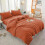 (Rust, Super King) Duvet Cover Set with Fitted Sheet & Pillowcases 2