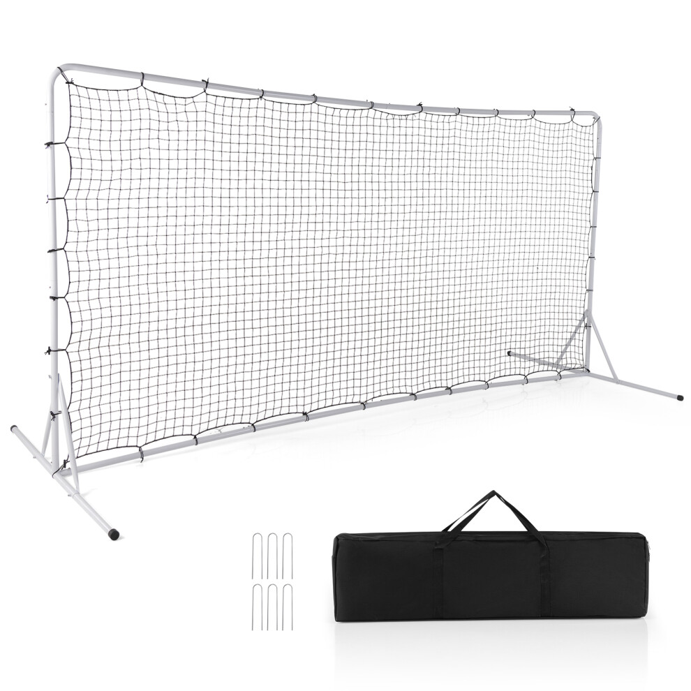 Soccer Rebounder Net Football Training Equipment w/Carry Bag