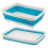 (Turquoise) Collapsible Washing Up Bowl Dish Drainer Draining Folding Kitchen Camping 1