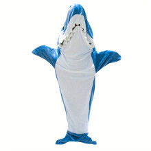 (L:173cm) Shark Blanket Hoodie Adult Shark Wearable Blanket Adult Super Soft Sleeping Bag