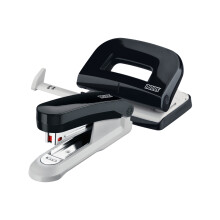 Novus Stapler & Hole Punch Set Black