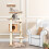 Casart Wooden Cat Tower Modern Cat Tree Tower Multi-level Cat Play Center 4
