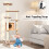 Casart Wooden Cat Tower Modern Cat Tree Tower Multi-level Cat Play Center 7