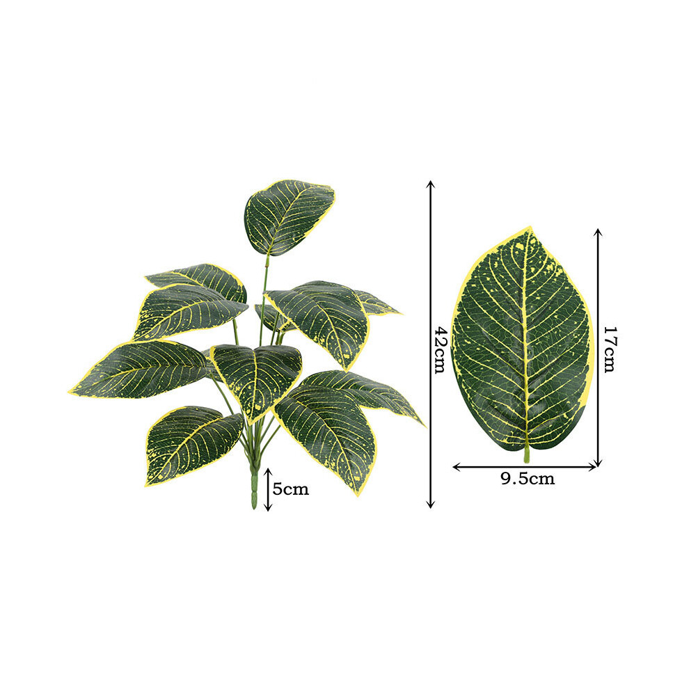 (G) Buy5get2 free 12 Heads Artificial Green Plant Turtle Back Leaves Colored-image-OPC-PF5NJJ8-NEW