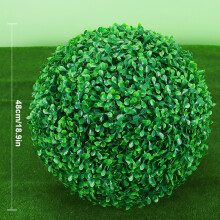(Peanut 48cm) Artificial Plant Boxwood Topiary BallFaux Plants Decorative Grass Balls