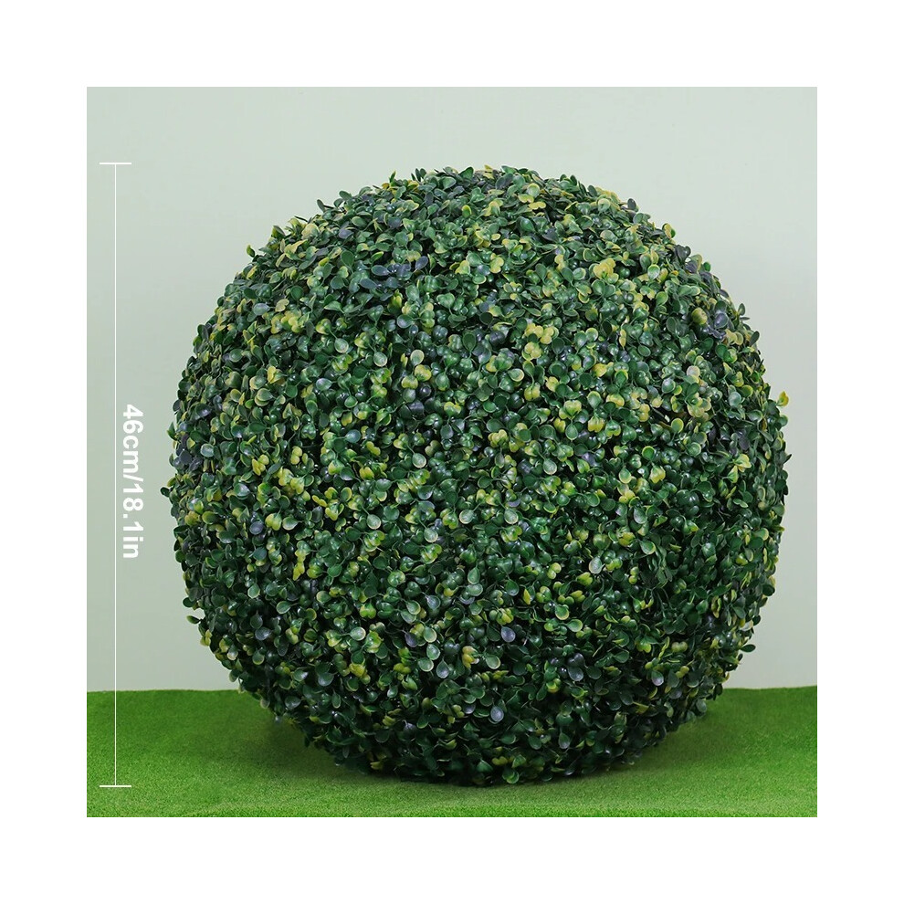 (Milan 46cm) Artificial Plant Boxwood Topiary BallFaux Plants Decorative Grass Balls