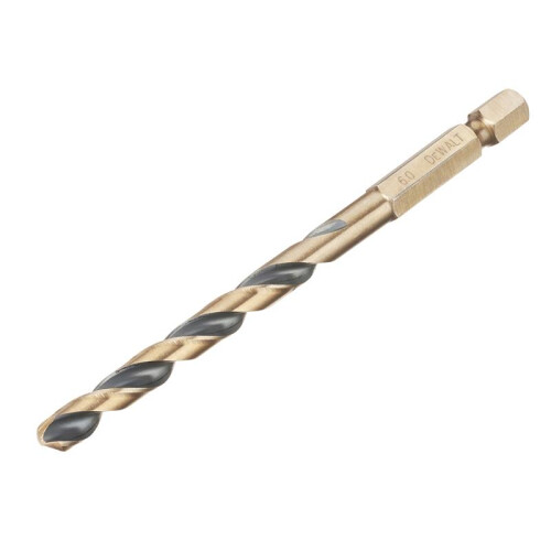 DeWalt DEWALT BLACK&GOLD Hex HSS-G Drill Bit 6.0mm