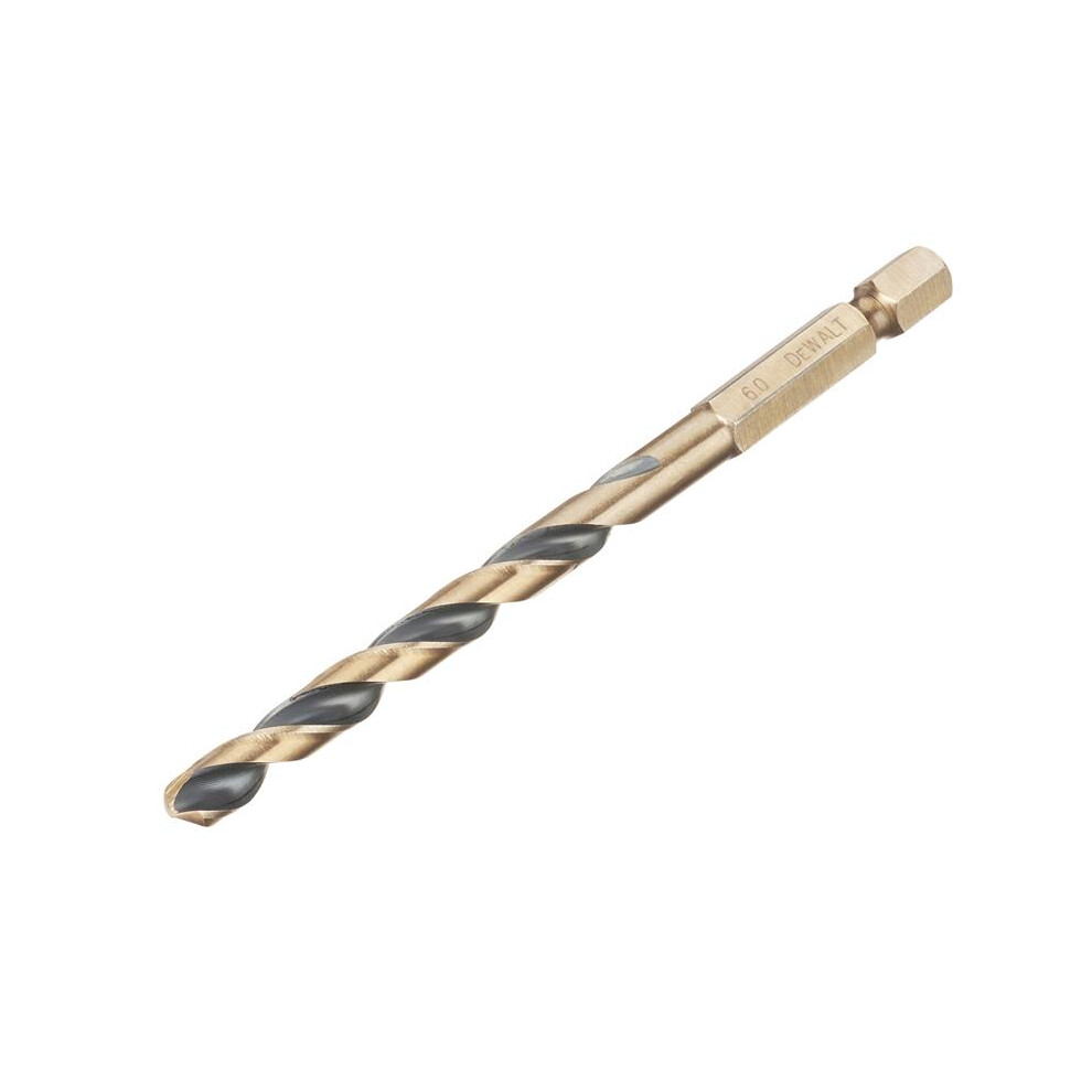 Dewalt Black&Gold Hex Hss-G Drill Bit 6.0Mm