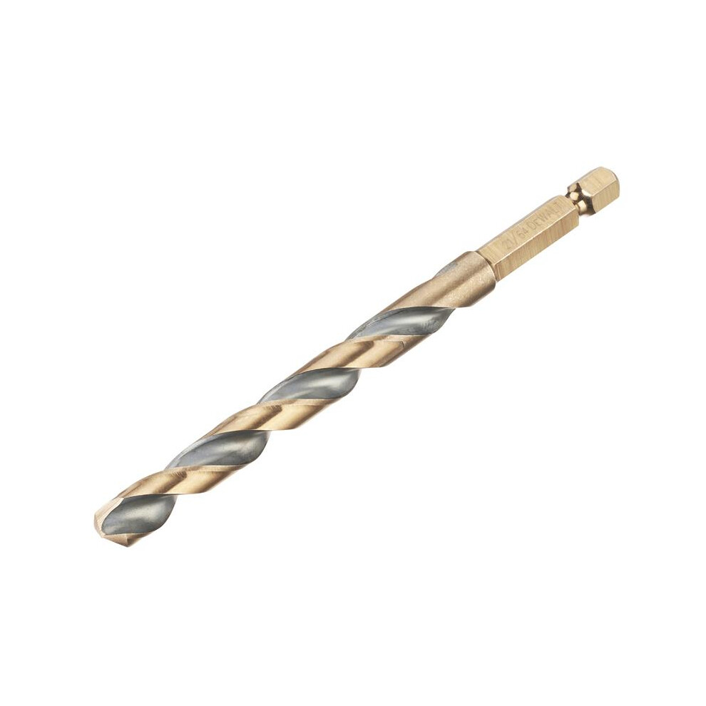 Dewalt & Hex Hss-G Drill Bit 8.5Mm Black/Gold
