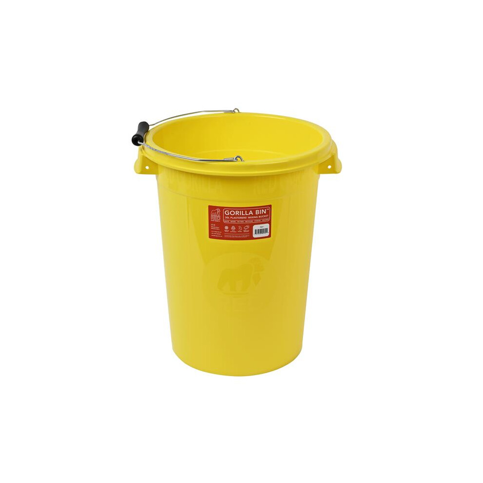 Red Gorilla Plasterers Mixing Bucket Yellow 30 litre