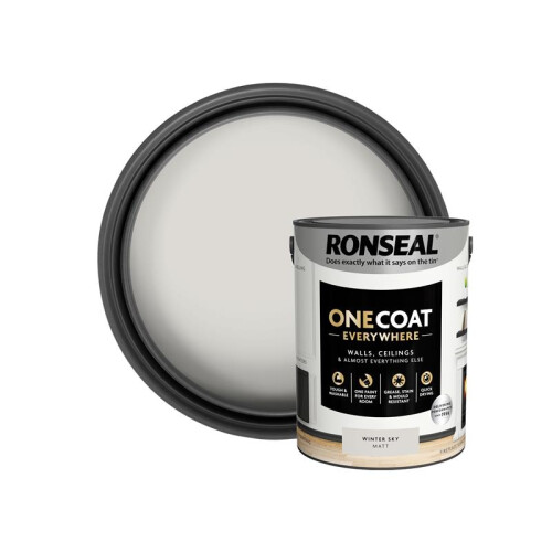 Ronseal Ronseal One Coat Everywhere Interior Winter Sky Matt 5 litre