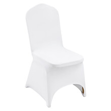 VEVOR 100PCS White Stretch Spandex Folding Chair Covers for Wedding Party Dining