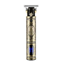 (Copper) LCD Display Cordless Retro Hair Trimmer Kits