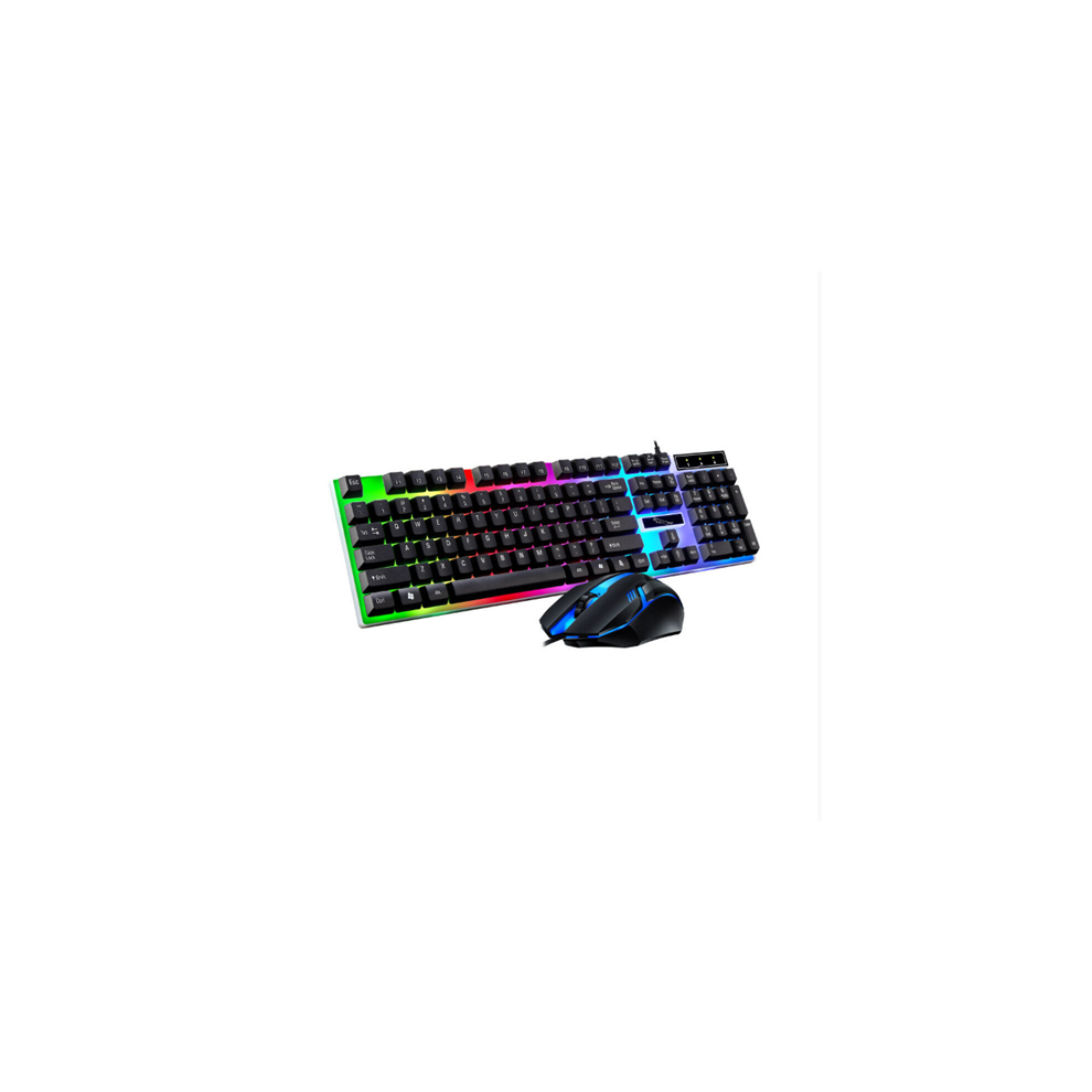 (Black) Led Computer Wired Gaming Keyboard Mouse Sets