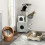 PawHut PawHut Cat Litter Box Enclosure, with Cat House, Bed, Scratching Posts, Platform 8