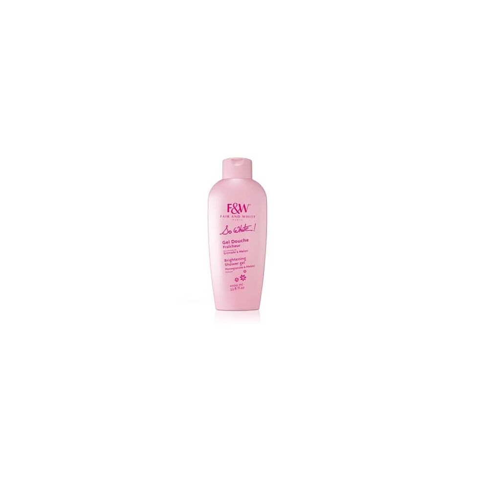 Fair & White So White Refreshing Shower Gel Brightening, Hydrating, and Cleansing Formula - 1000ml