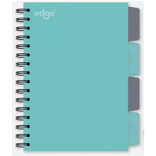 A5 Mint Green & Grey Project Notebook 4 Dividers Project Study Book