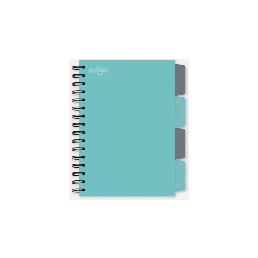 A5 Mint Green & Grey Project Notebook 4 Dividers Project Study Book