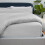 (Silver, Single) Luxury Duvet Cover with Fitted sheet & Pillow Case 3