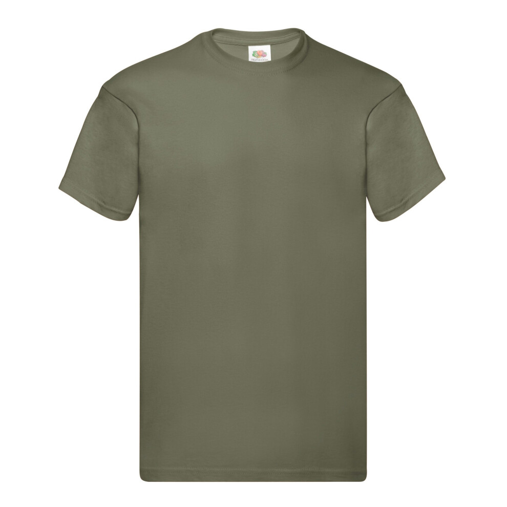 (S, Classic Olive) Fruit Of The Loom Mens Original Heather T-Shirt