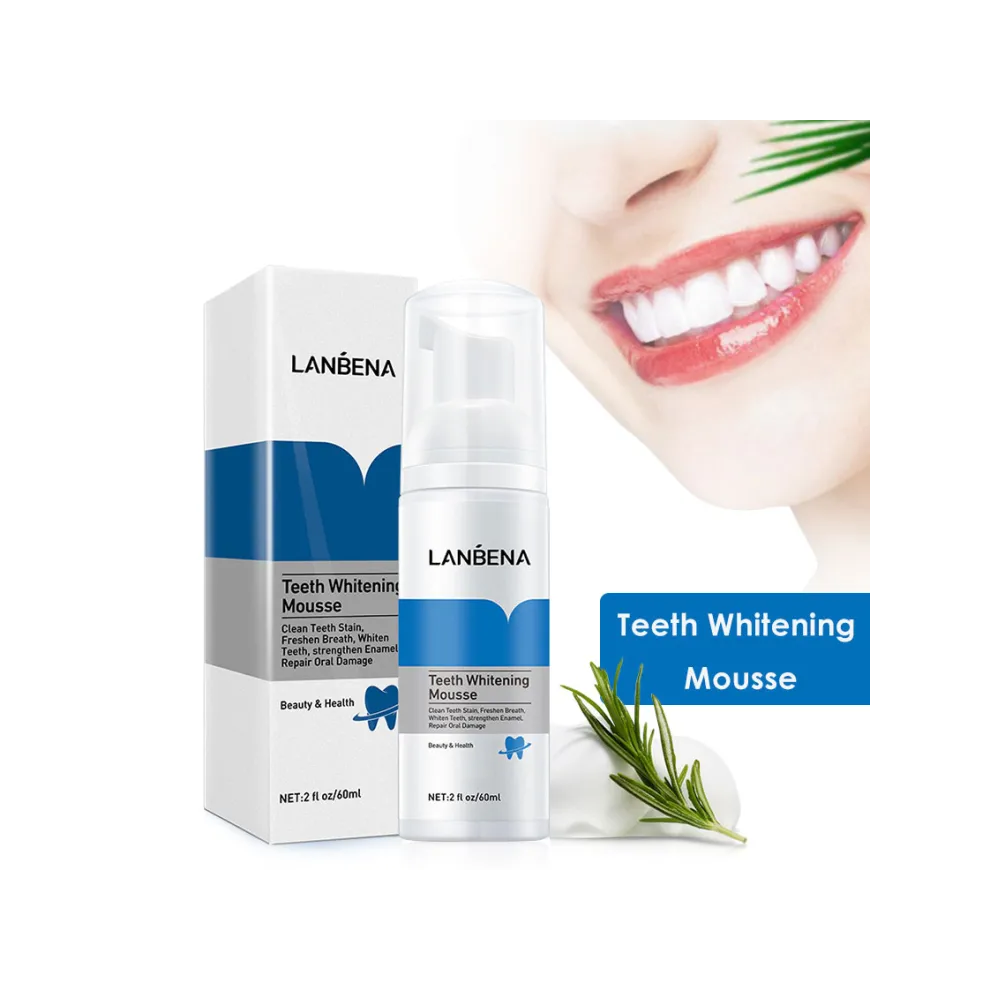 White Hegrus Teeth Mousse 60Ml |Remove Stains, Freshen Breath, Strengthen Enamel, Repair Oral Damage|Tooth-Cleaning Mousse Shining Tooth