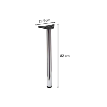 (1 Table Leg, 820 mm) Table Leg Breakfast Bar Worktop Support Chrome