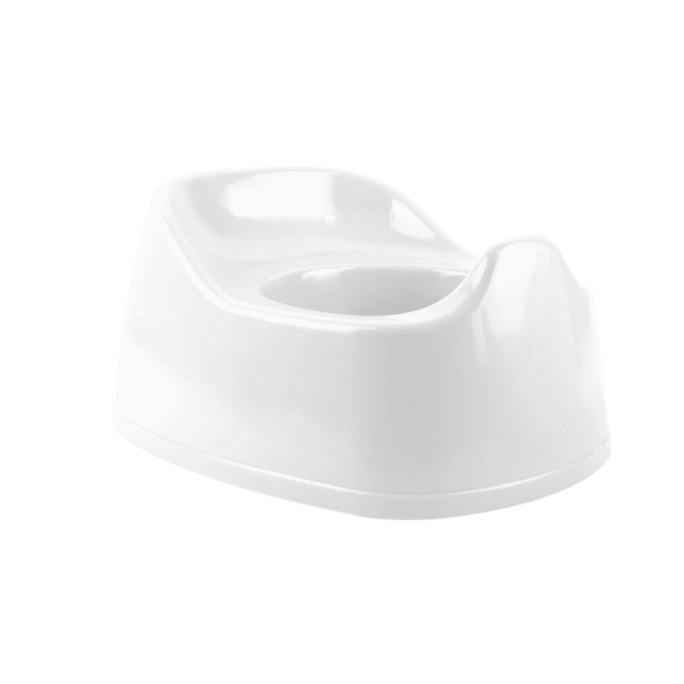 White Plastic Potty Portable Toddler Toilet Training Seat Lightweight