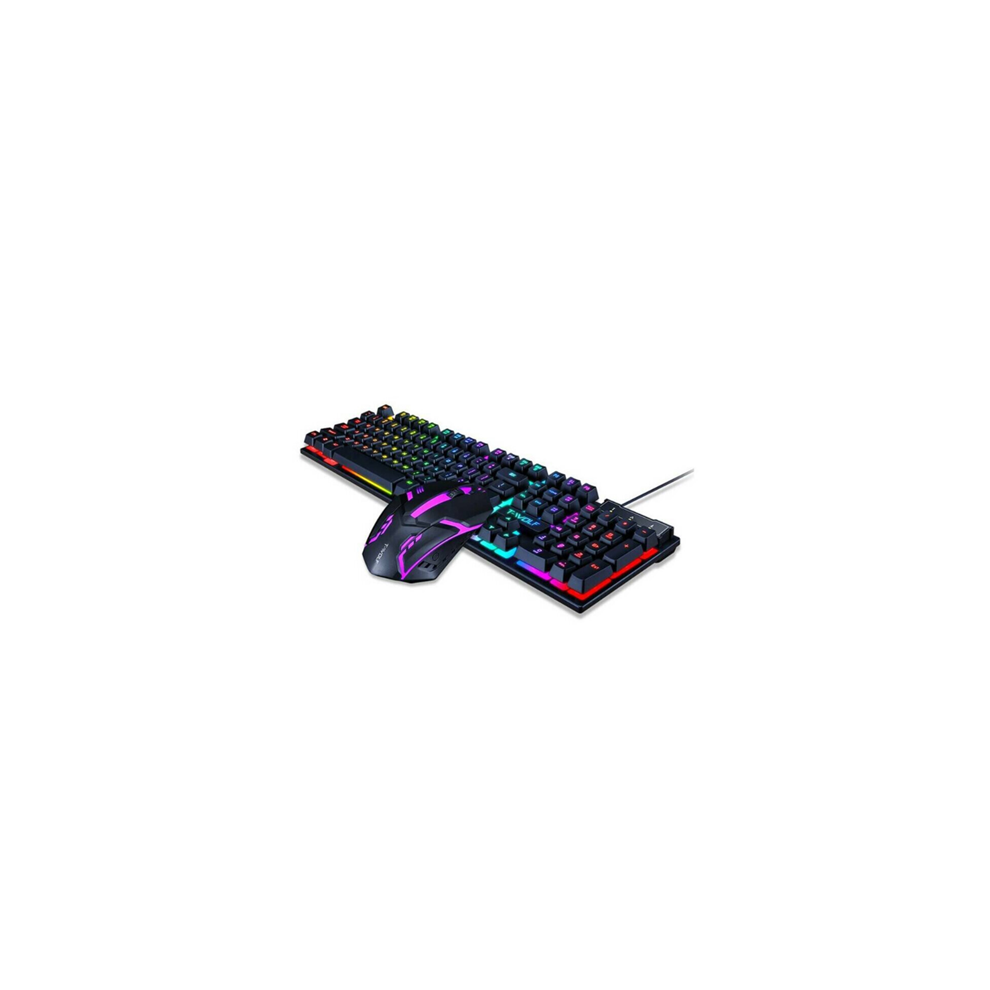 Wired Gaming Keyboard and Mouse Combo Rainbow LED Backlit