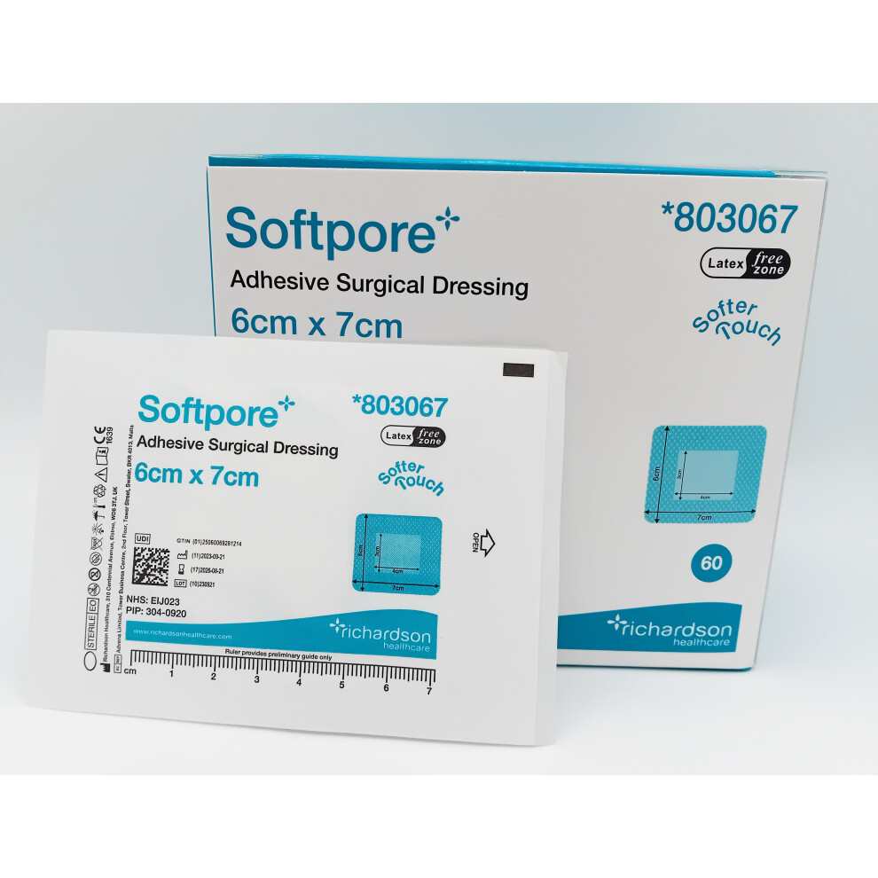 Softpore 6cm x 7cm Box of 60 - REF: R3803067