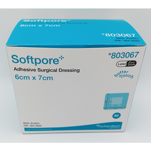 Softpore 6cm x 7cm Box of 60 - REF: R3803067 2
