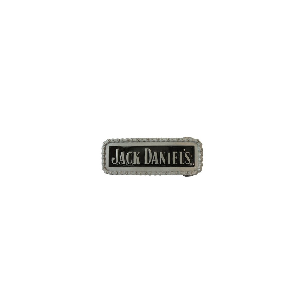 Jack Daniels chain design pewter belt buckle