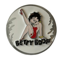 Betty Boop Kick Up Pewter Belt Buckle