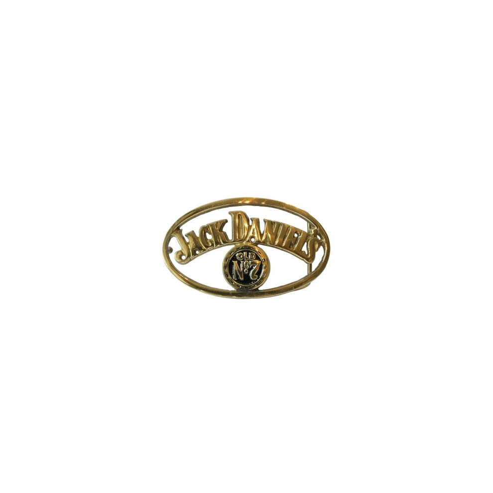 Jack Daniels brass cut out belt buckle