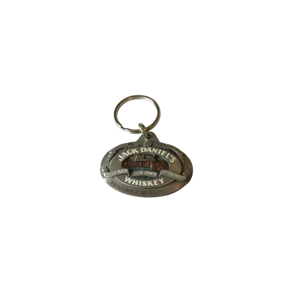 Jack Daniels Colour pewter keyring